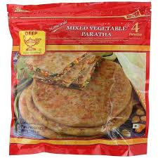 Deep Mixed Vegetables Paratha 4 pc - Bazaar Bros