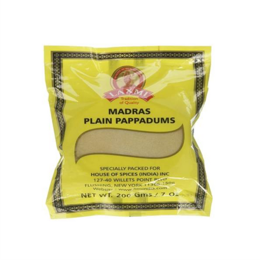 Laxmi - Yellow Madras Papadums - Bazaar Bros