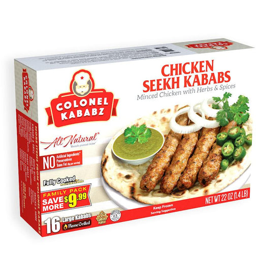 Colonel Kababz - Chicken Seekh Kabab (Family pack) - Bazaar Bros